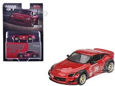 NISSAN Z "PANDEM" #23 PASSION RED 1/64 DIECAST MODEL CAR BY MINI GT MGT00722