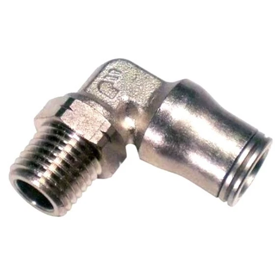 Pack of 10 Legris 3209 60  22 Elbow  3/8" TUBE X 1/2" NPTM Nickel 3609 60 22 - Image 2 of 2