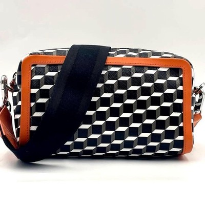 PIERRE HARDY MAX CUBE BOX Camera Bag Orange Crossbody Used in Japan Authentic