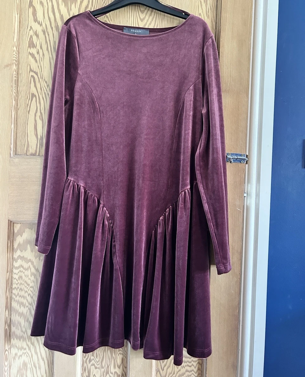 purple dress primark Velvet Deep Purple Dress (Vampy), Primark, Size