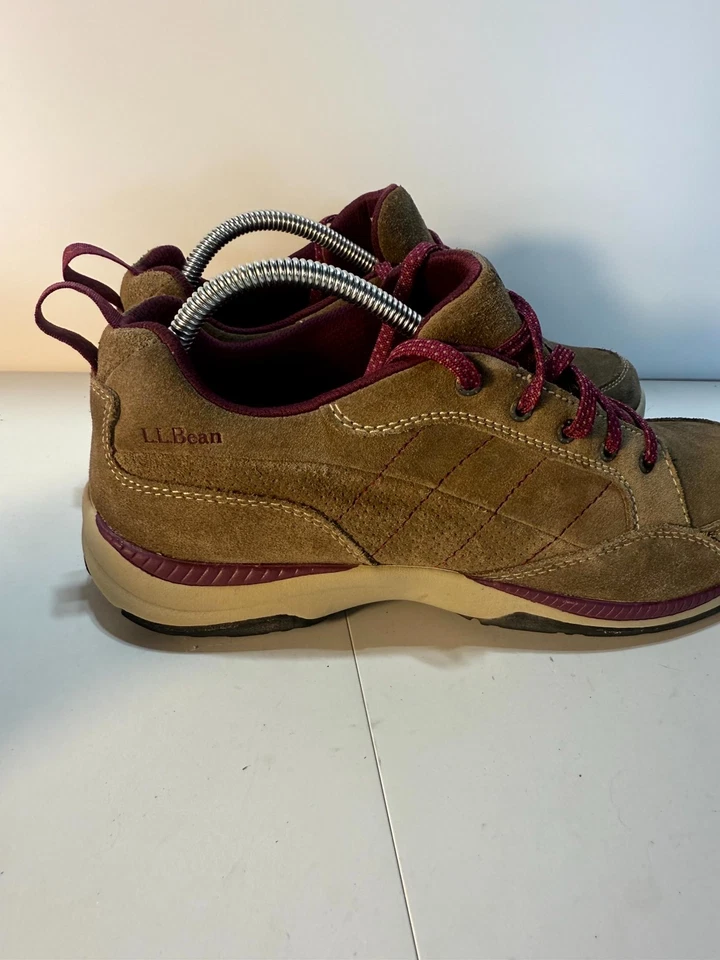 L.L. Bean Beansport 501754 Mujer EE. UU. 9.5 Zapatos Anchos Marrón Gamuza Tenis Atléticos Foto 4 de 4