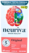 Neuriva Original Brain Health Supplement Capsules 45 Count EXP 11/2026