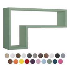 MENSOLA DA PARETE VARI COLORI 61X37 CM MOD. LETTERA