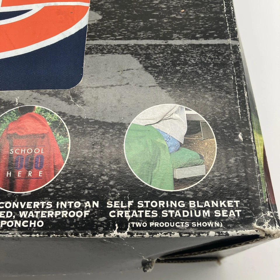 Poncho manta 3 en 1 Auburn Tigers University NCAA College asiento de estadio sin usar Foto 4 de 4