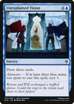 Unexplained Vision (070) Throne of Eldraine ELD MTG Magic