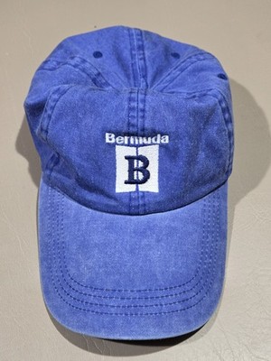 Bermuda Ballcap Blue, One Size Fits Most Adjustable Hook and Loop Strap