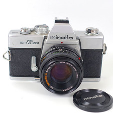 Minolta SRT 201 35mm SLR Camera w/ Rokkor-X 50mm f/1.7 Lens