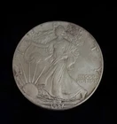 Beautiful Toned - 1987 American Silver Eagle 1 Troy Oz .999 Fine Silver *936