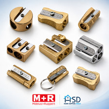 Mobius Ruppert Solid Brass Pencil Sharpener S...