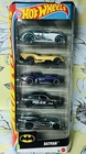 Hot Wheels Batman Toy Car 5-Pack, Set of 5 1:64 Scale Die-Cast