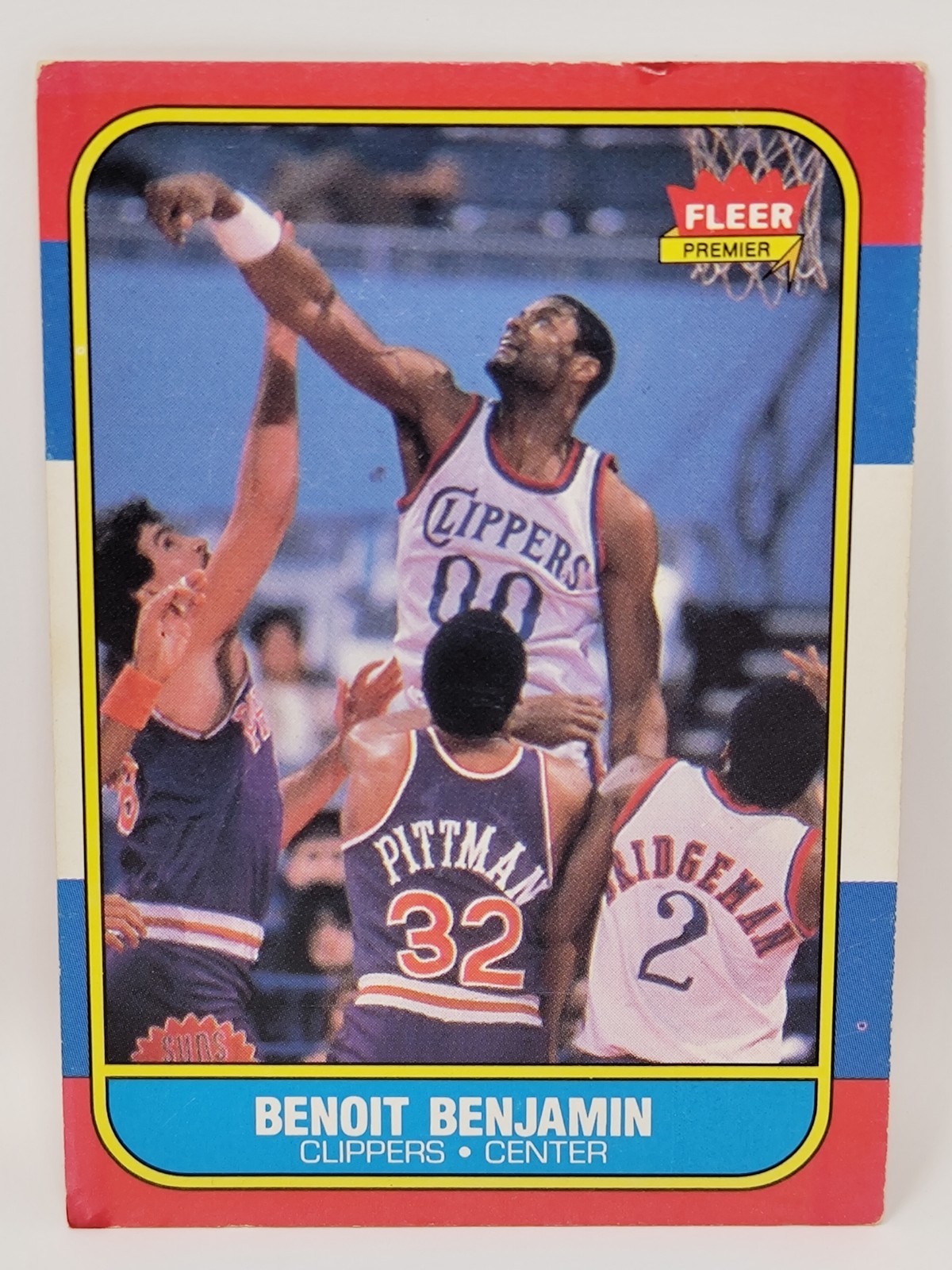 1986-87 Fleer #8 Benoit Benjamin Rookie Los Angeles Clippers