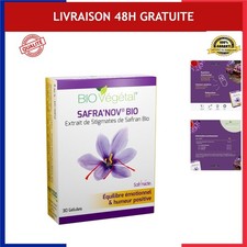 Safra'Nov Bio Safran 30 mg 30 Gélules Équilibre Émotionnel Relaxation