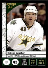 2008-09 Panini NHL Hockey Card # 186 Philippe Boucher