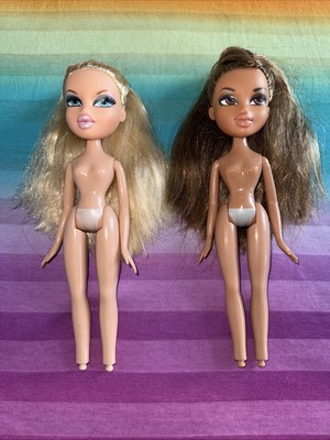 MGA Bratz Doll LOT of 2----Forever Diamondz *Yasmin & Cloe*----No Clothes (193)