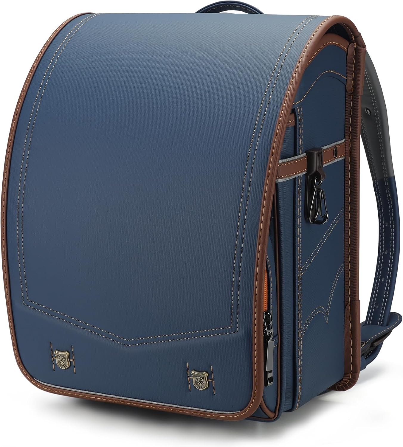 Bolso Escolar Japonés Baobab'Wish Randoseru Mochila Azul × Marrón Nuevo