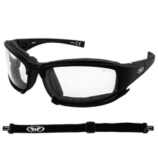Global Vision Assault 24 Motorcycle Sunglasses Photochromic Clear to Smoke Lens