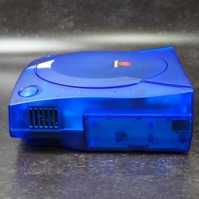 SEGA Dreamcast VA1 Console Translucent Blue Shell USB-PD Power Supply MOD NTSC-J