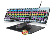 Teclado mecánico para juegos estilo máquina...