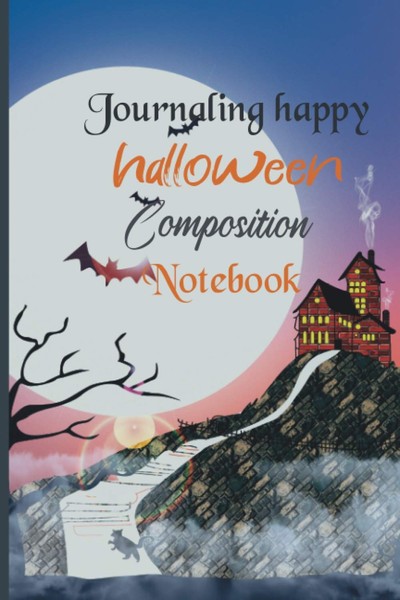 Journaling Notizbuch 6X9 Zoll, Liniert, 120 Seiten, Halloween, Tagebuch-image