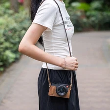 Genuine Real Leather Camera Bag Protect Case For Leica D-LUX8 DLUX8 Q3 Sofort 2