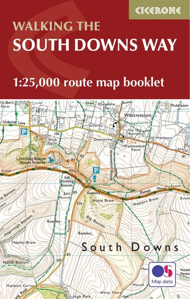 The South Downs Way Map Booklet | 1:25,000 OS Route Mapping | Kev Reynolds-image
