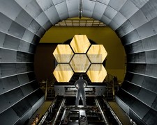 NASA JAMES WEBB SPACE TELESCOPE PRIMARY MIRROR SEGMENTS 2017 8X10 PHOTO
