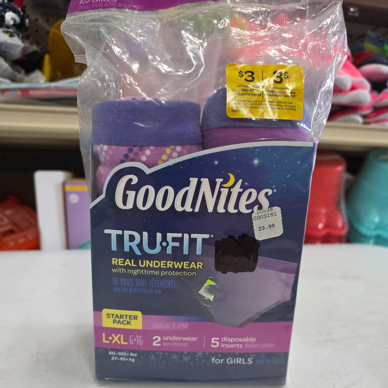 **Read**GoodNites TRU-FIT Underwear Girls L/XL Nighttime Protection Starter Pack