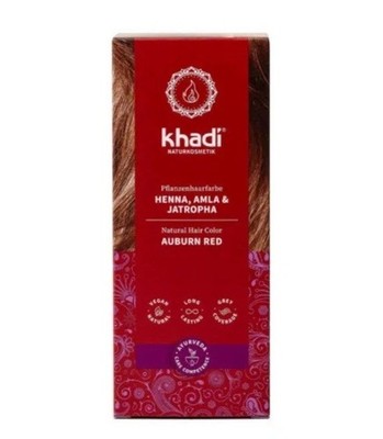 khadi HENNA, AMLA & JATROPHA Pflanzenhaarfarbe, Haarfarbe für kräftiges, d