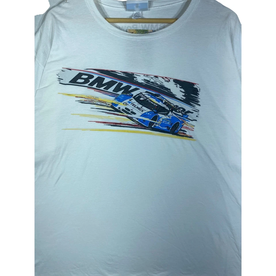 Camiseta vintage BMW Racing blanca para hombre 2XL Foto 2 de 4