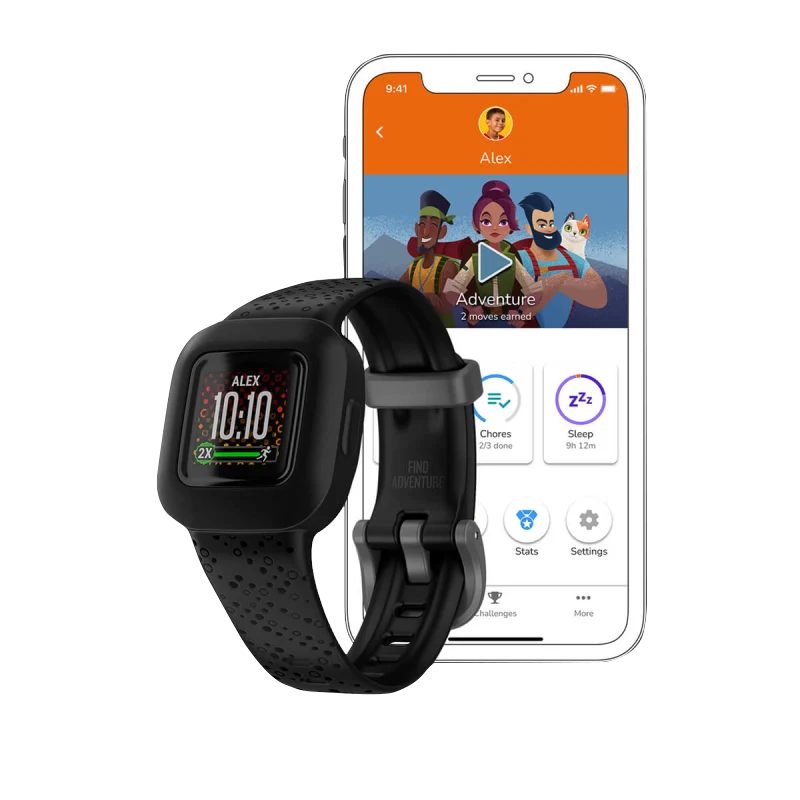 Garmin Vivofit Jr 3 Black Cosmic Kids Fitness Tracker Watch 010-02441-03