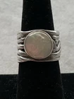 Silpada "Mermaid" ring 925 Sterling Silver Size 7 Wide Band Vintage Estate