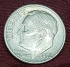 1952-P Roosevelt Dime Silver Free Shipping