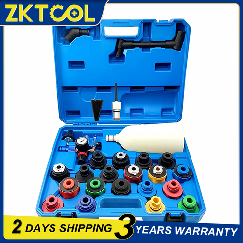 24pcs Car Truck Engine Oil Filler Funnel Filling Cooling Tool With 19 Adapter - Picture 1 of 18