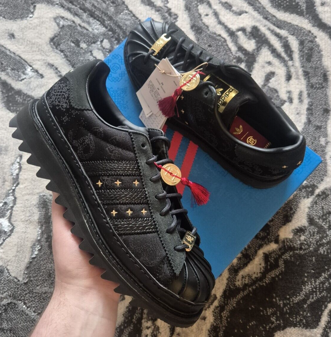 New Deadstock Adidas x Clot Edison Chen Superstar Chinese New Year