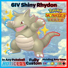 ✨Shiny Rhydon 6IV✨ Pokemon Scarlet & Violet 🚀Fast🚀 Indigo Disk DLC