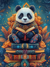 5D DIY Diamond Art Kits for Adults Panda, Animal Full Drill round Rhinestone Dia