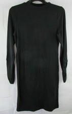 Heart Hips Womans Black Long Sleeve Shirt Dress Size Large