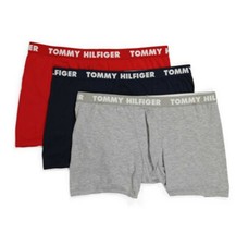 TOMMY HILFIGER Men's 3 Pack Statement Flex Comfort Boxer Briefs Multi M L XL