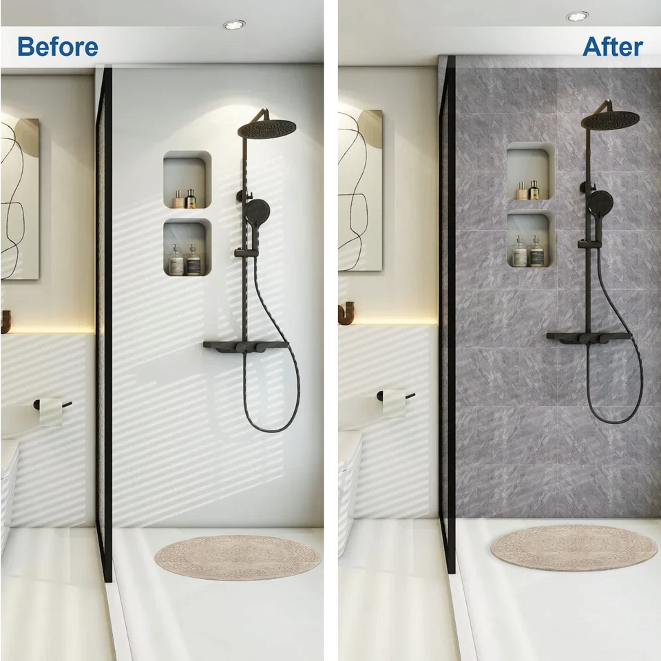 20PCS Wall Panels Peel and Stick 23.6X11.8" Marble Look 2mm Thick Marble Look - Image 2 of 4