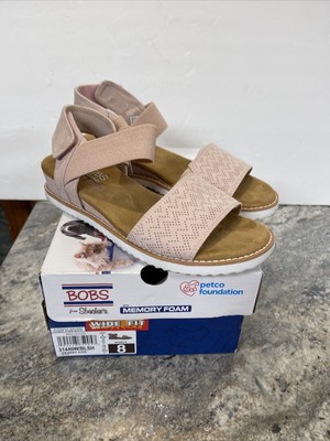 Skechers Bobs Desert Rose Blush PINk Quarter Strap Sandals Women's Sz 8W 192283988691 | eBay