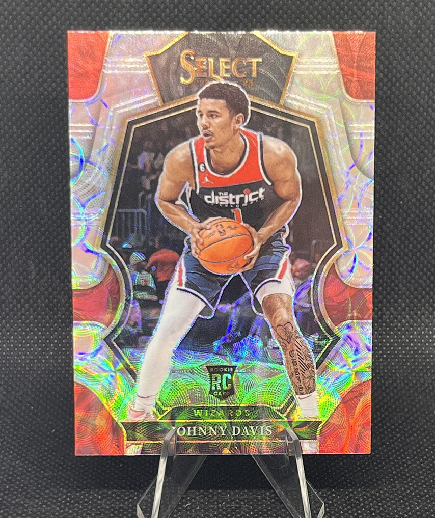 2022-23 Panini Select Johnny Davis RC Premier Level Silver Scope Prizm Wizards