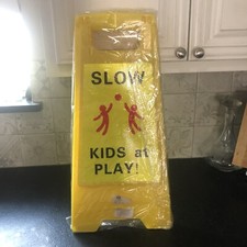 pack of 2 - Slow Kids at Play Child Safety  Slow Down Double-Sided Signs