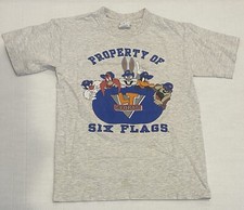 VTG 90s Looney Tunes x Six Flags "Property of Six Flags" LT Sports Kids USA Made
