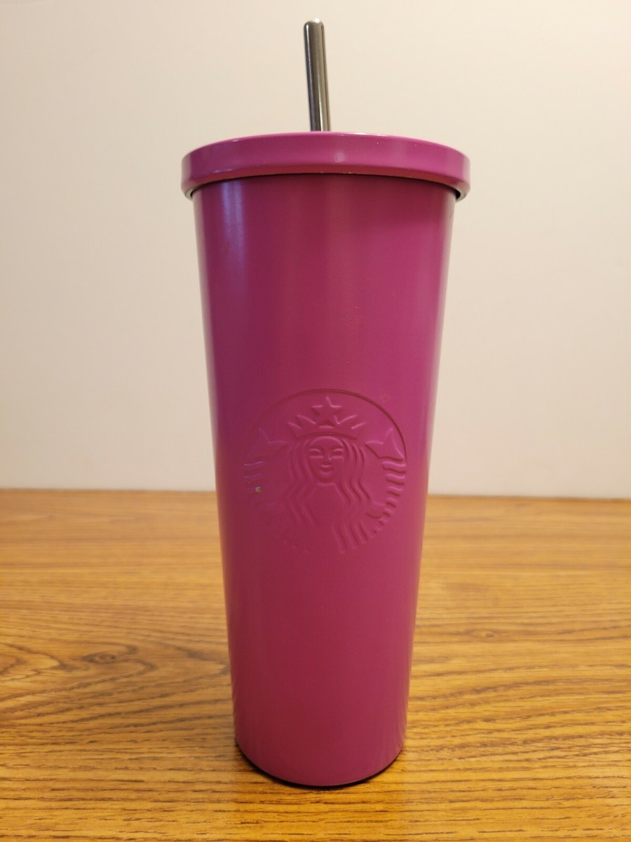 Starbucks Tumbler - Pink/Magenta Matte - 24 oz Venti Stainless