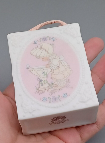 Bolsa de regalo de porcelana Enesco Precious Moments 1993 bondad coleccionable - Imagen 4 de 9