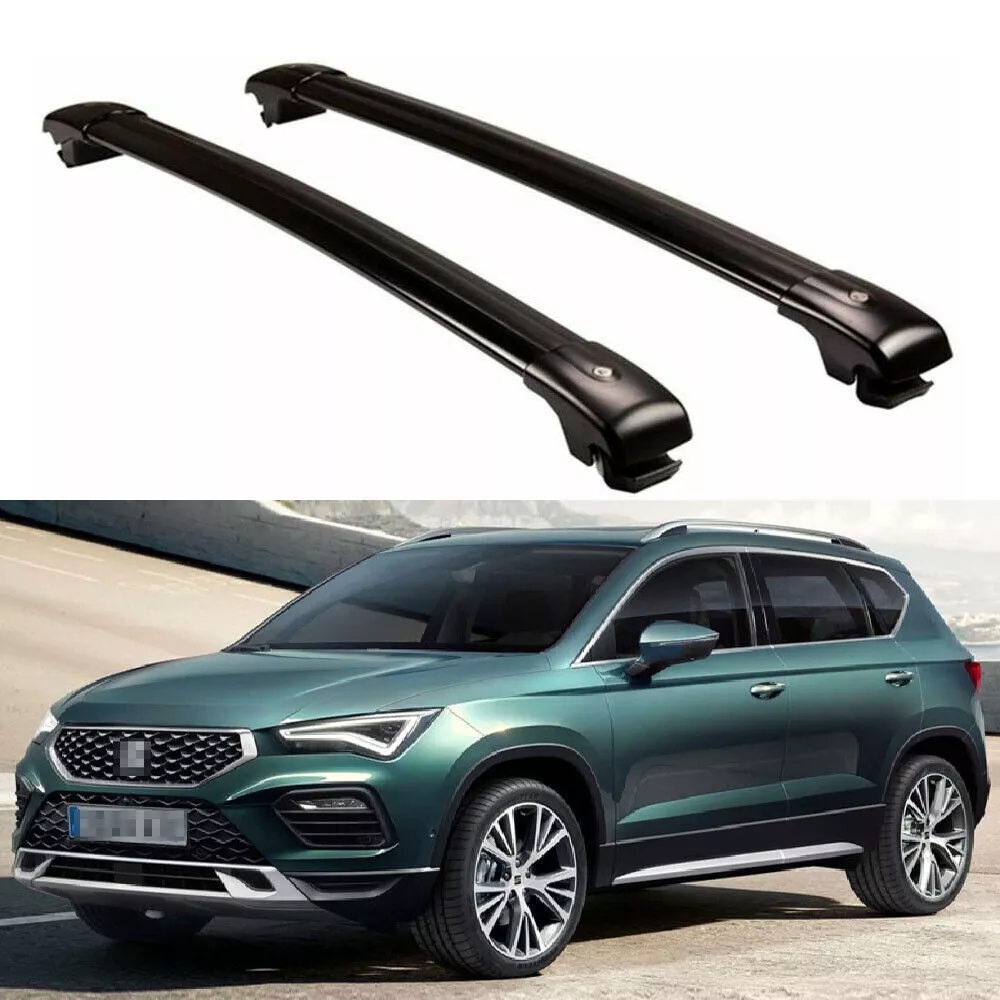 2Pcs Aluminum Roof Rail Rack Cross Bars Crossbar Fits for Seat Ateca 2016 2023