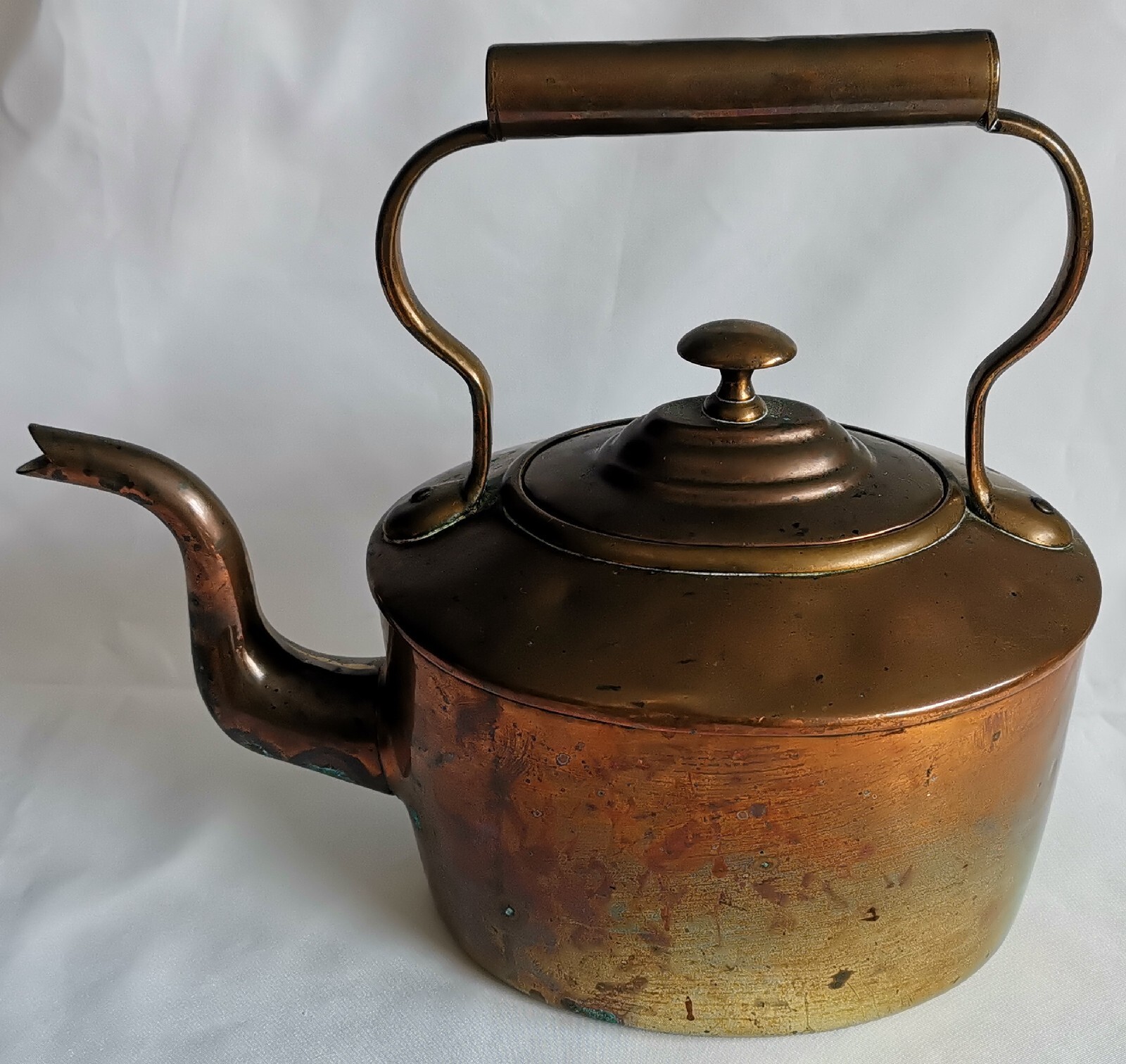 Pair of Vintage Copper & Brass Kettles Kitchenalia eBay