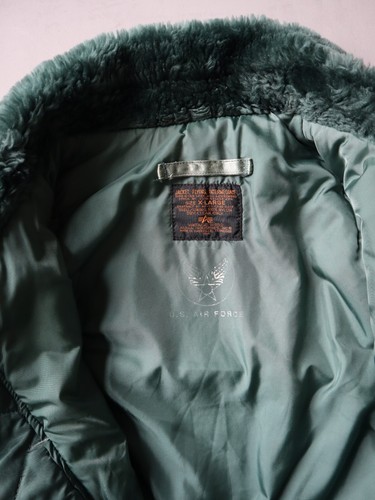 Vintage 60s Alpha Industries B15 US Air Force Flight Bomber Jacket Size XL Rare - Picture 8 of 15