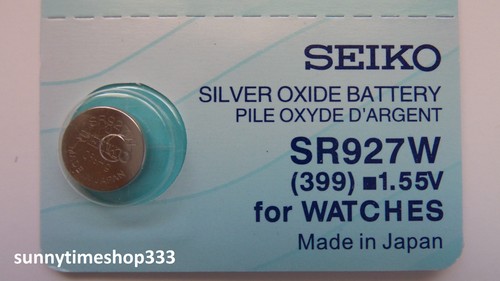 SR927W/399, Seiko Watch Battery, Made in Japan, Silver Oxide, 1.55V  4976660755450 | eBay