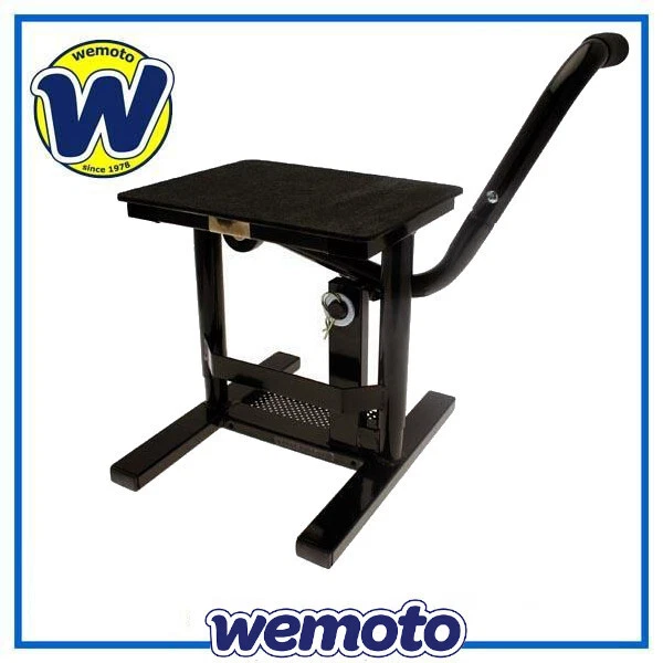 Cavalletto Universale Alzamoto Nero per Moto Off-Road Cross Enduro Carico 160 Kg